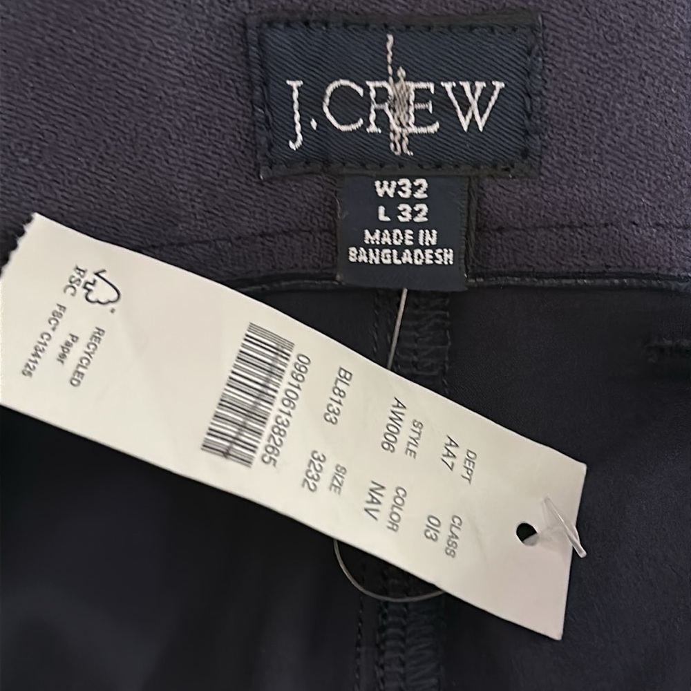 J.Crew Men’s Straight Fit 770 Tech Pant in Navy (32x32) - Picture 9 of 10